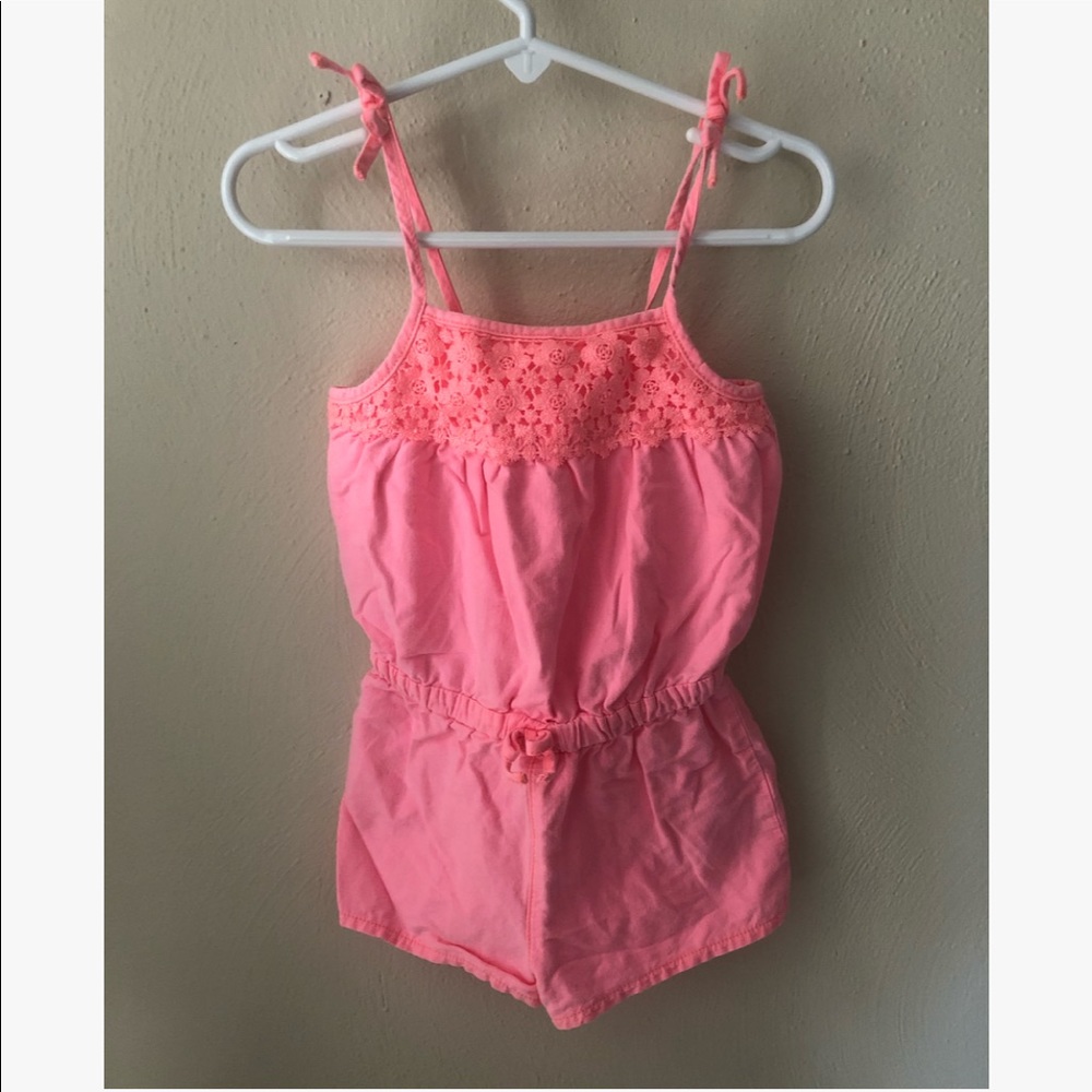 OshKosh hot pink romper sz: 2T